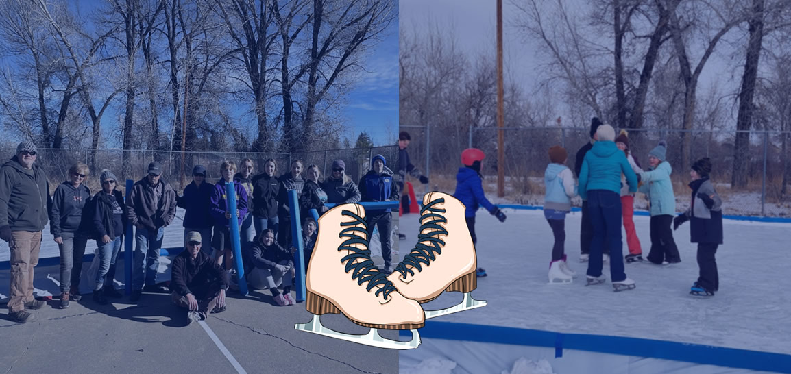 Ice Skating in Saratoga, Wyoming